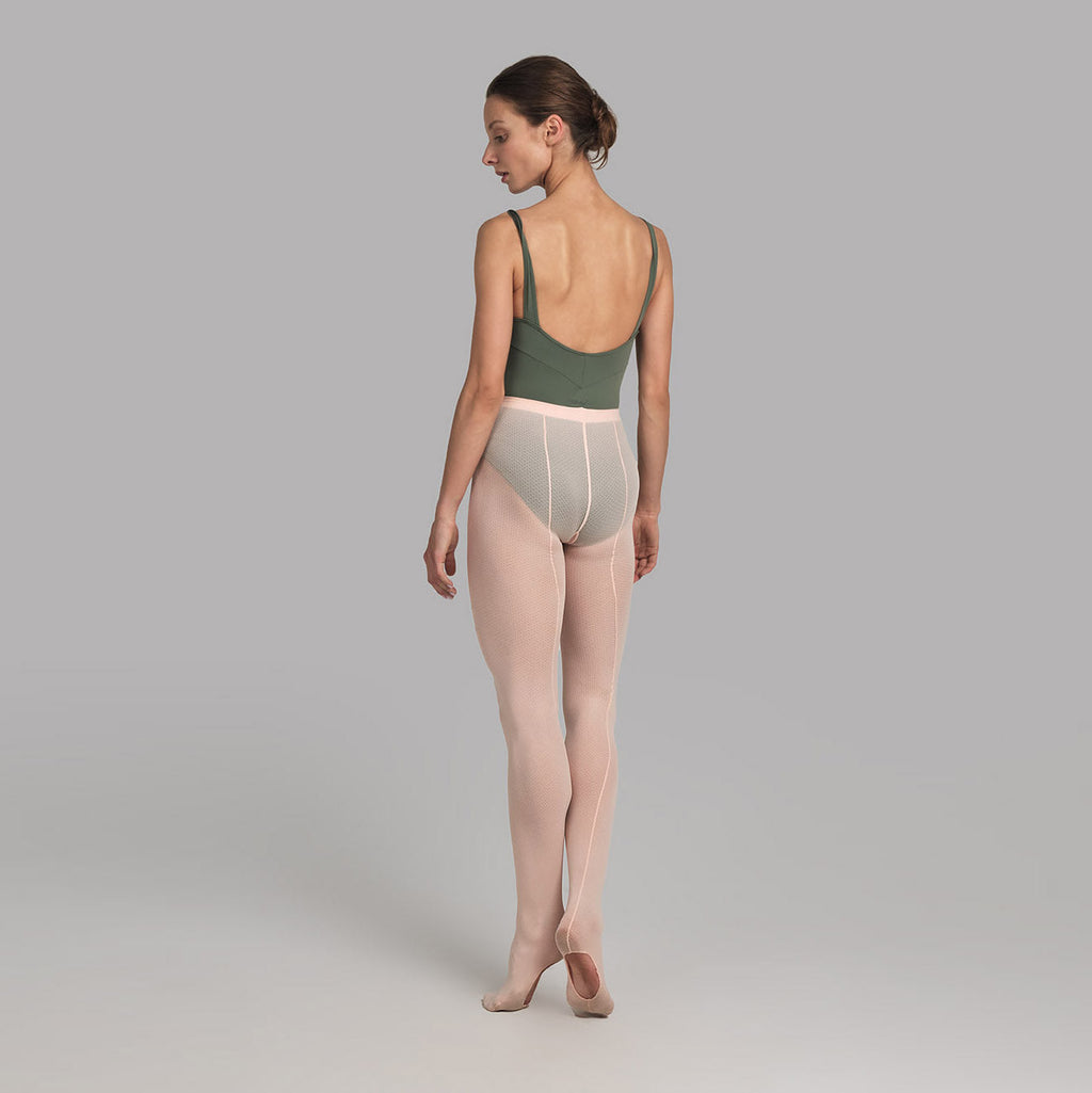 Women Pink Mesh Tight(0054/0/ballet pink)