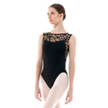 Women Black & Beige Ballet Onesies(DA5018MP/Black/Beige)