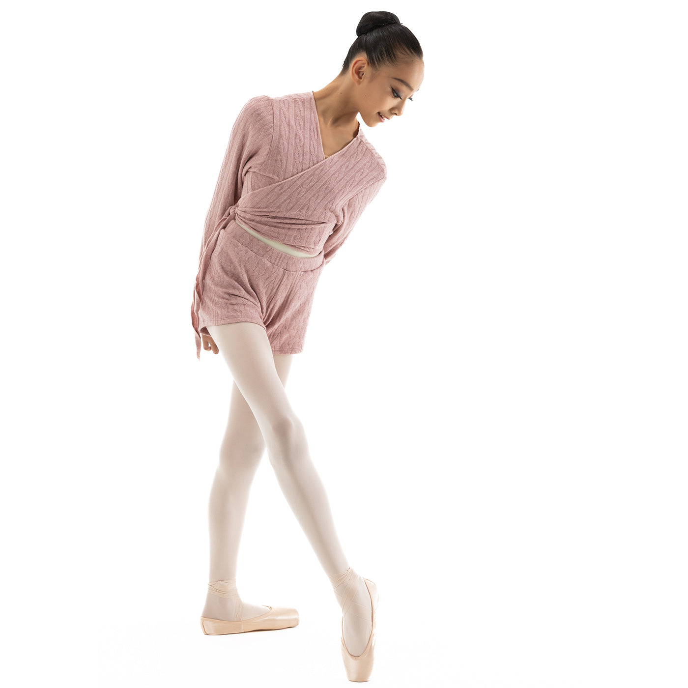 Girls Pink Ballet Top(DAD5030/Tea Rosa)