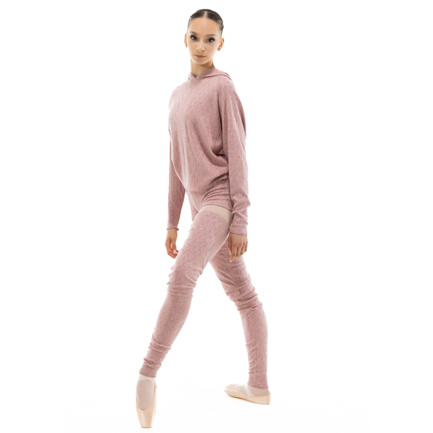 Women Pink Ballet Legwarmers(DA5039/Tea Rosa)