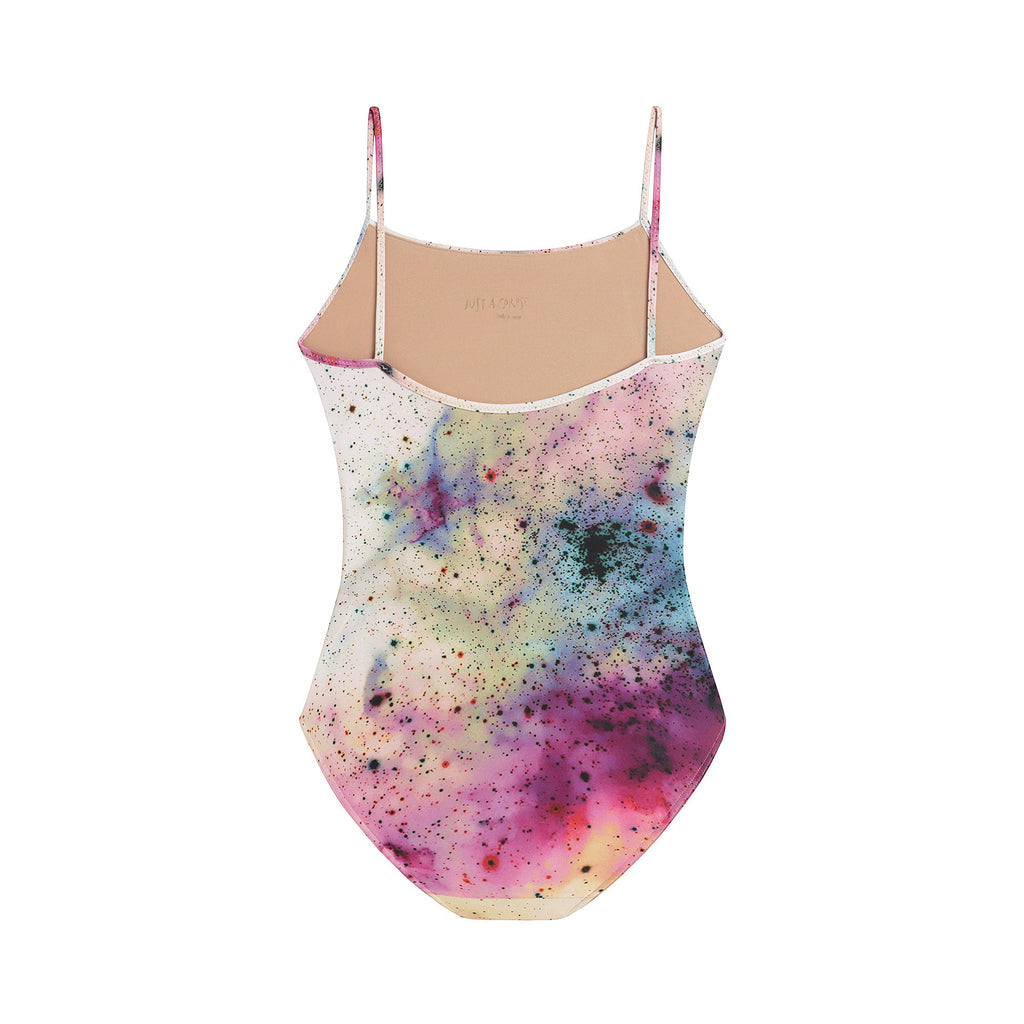 Women Multicolor Ballet Onesies(181LE01VL/aquarelle)