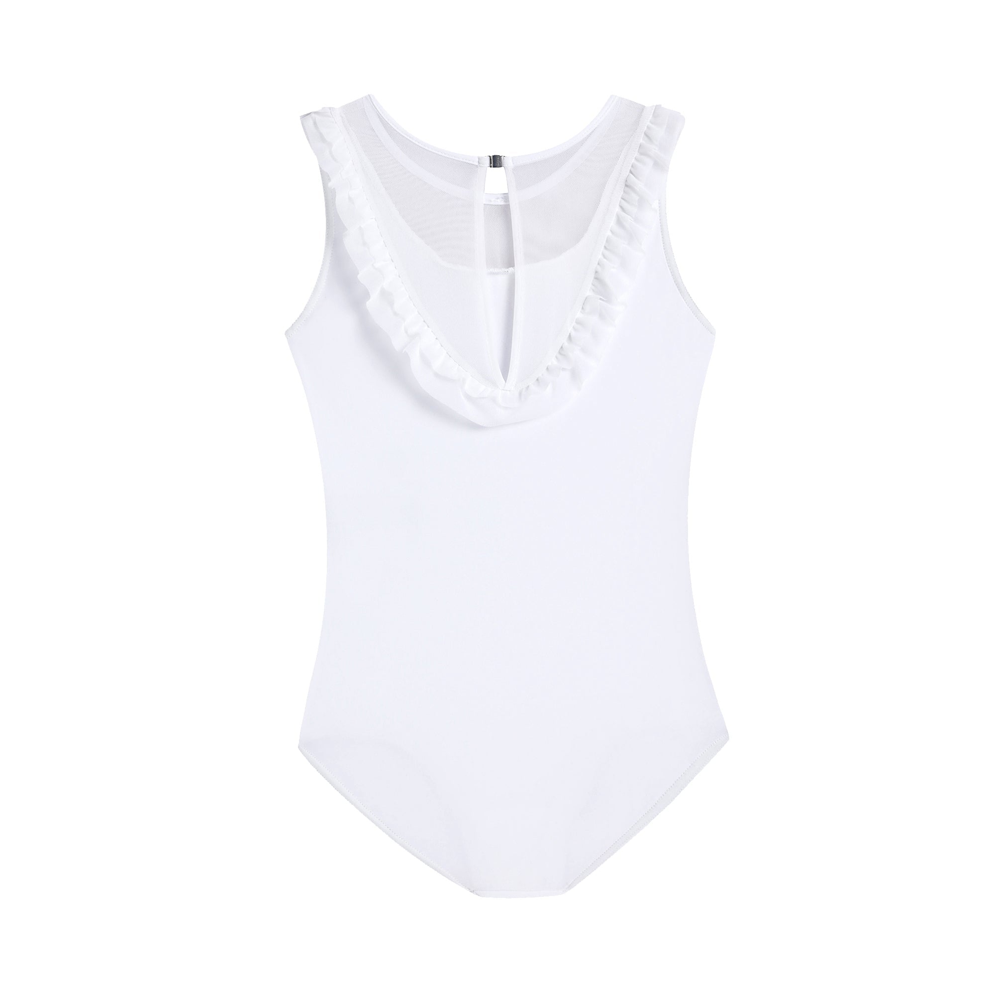 Girls White Ballet Onesies