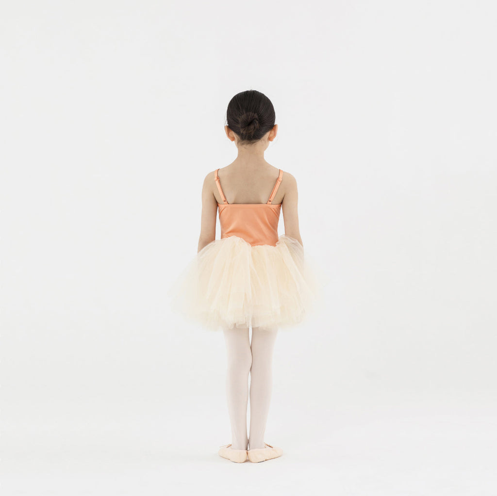Girls Orange Ballet Onesies