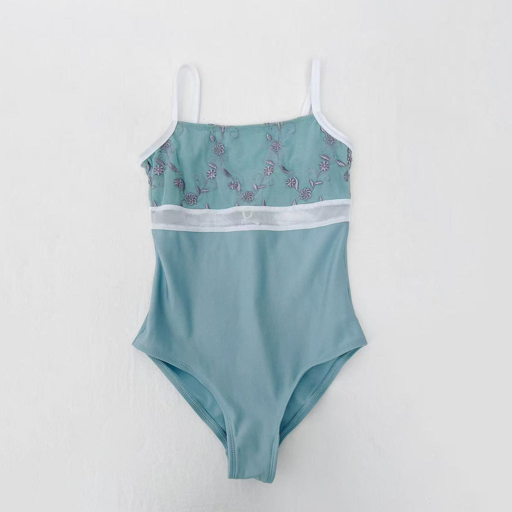 Girls Aqua"BRIGID"Ballet Onesies(KC17038-C51/L37+TRD26+TP03)