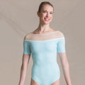 Girls Light Blue Ballet Onesies(1402/Blue)