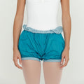 Women Light Blue Reversible Ballet Shorts