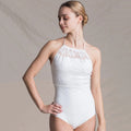 Women White Ballet Onesies(1510/White)