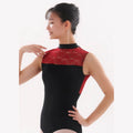 Women Red Ballet Onesies(1512/Black & Red)