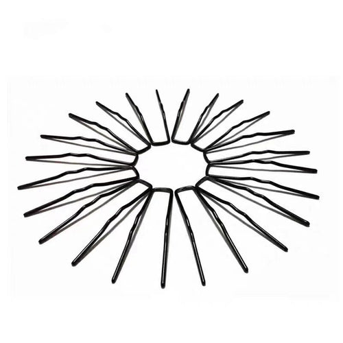 Black Ballet U Hair Clips(BH442/BLK 12 Pack/Box)