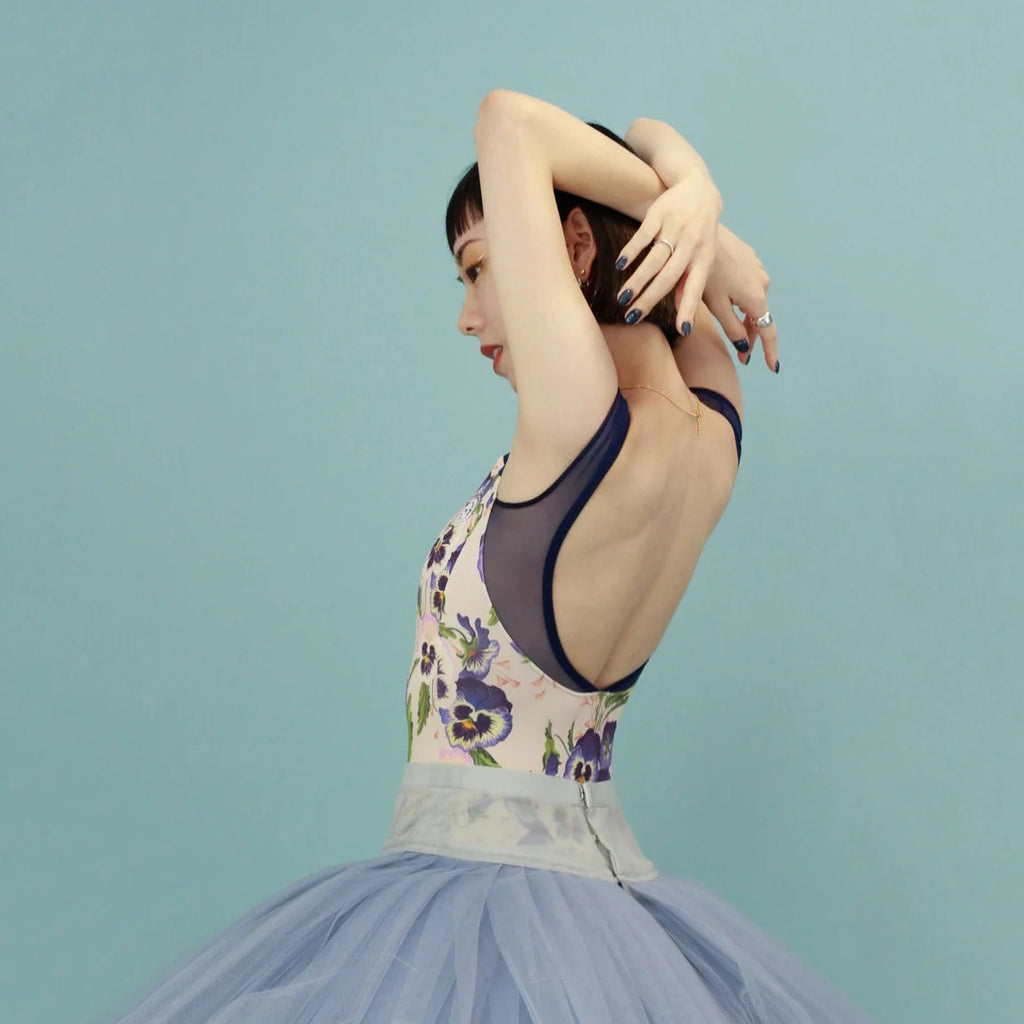 Women Navy "Pensee bleu" Ballet Onesies