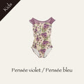 Girls Violet "Pensee violet" Ballet Onesies