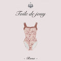 Girls Pink"Toile de Jouy Rose/Piqué/Pink"Ballet Onesies