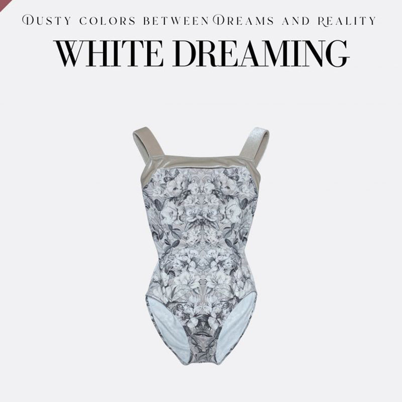 Girls White"Peo Meow-White dreaming"Ballet Onesies(184943421/Pique/White)