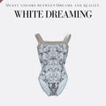 Girls White"Peo Meow-White dreaming"Ballet Onesies(184943421HL/Pique/White)