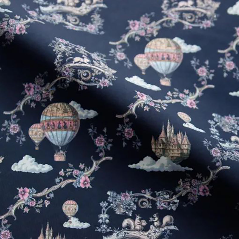 Girls Navy"Balloon Voyage"Ballet Onesies(186736968HL/Plie/Navy/Night Soaring)