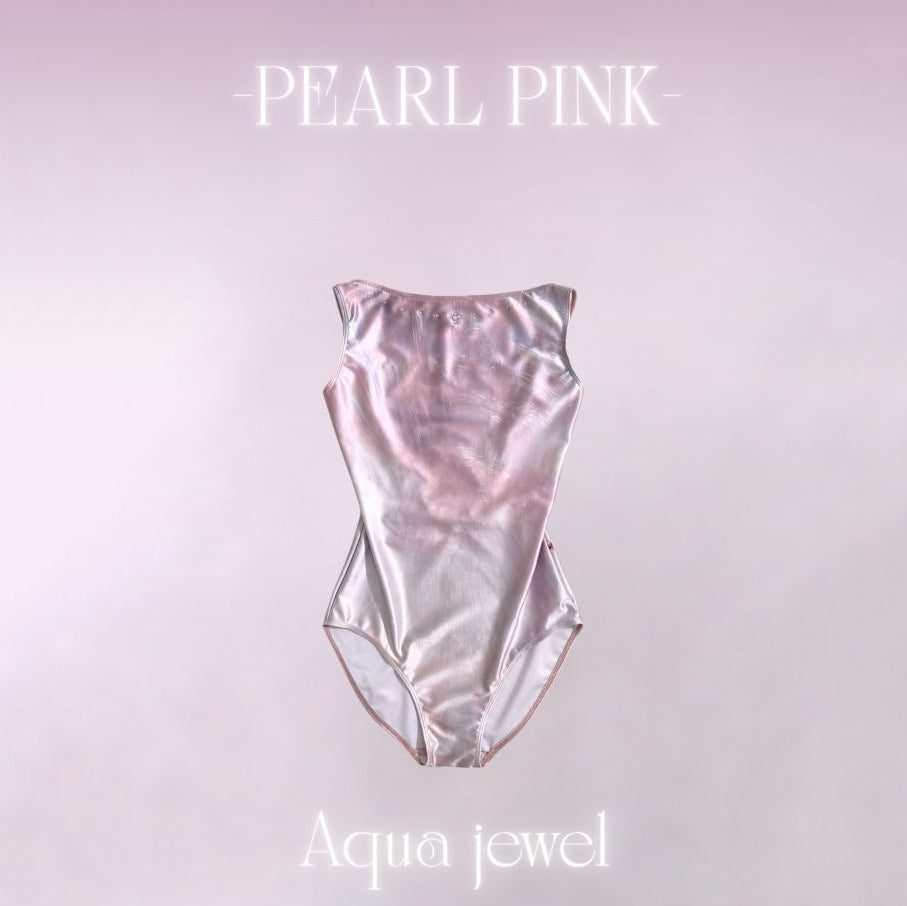Girls Pearl Pink "Aqua jewel-Pearl pink" Ballet Onesies(187425400/Degage)