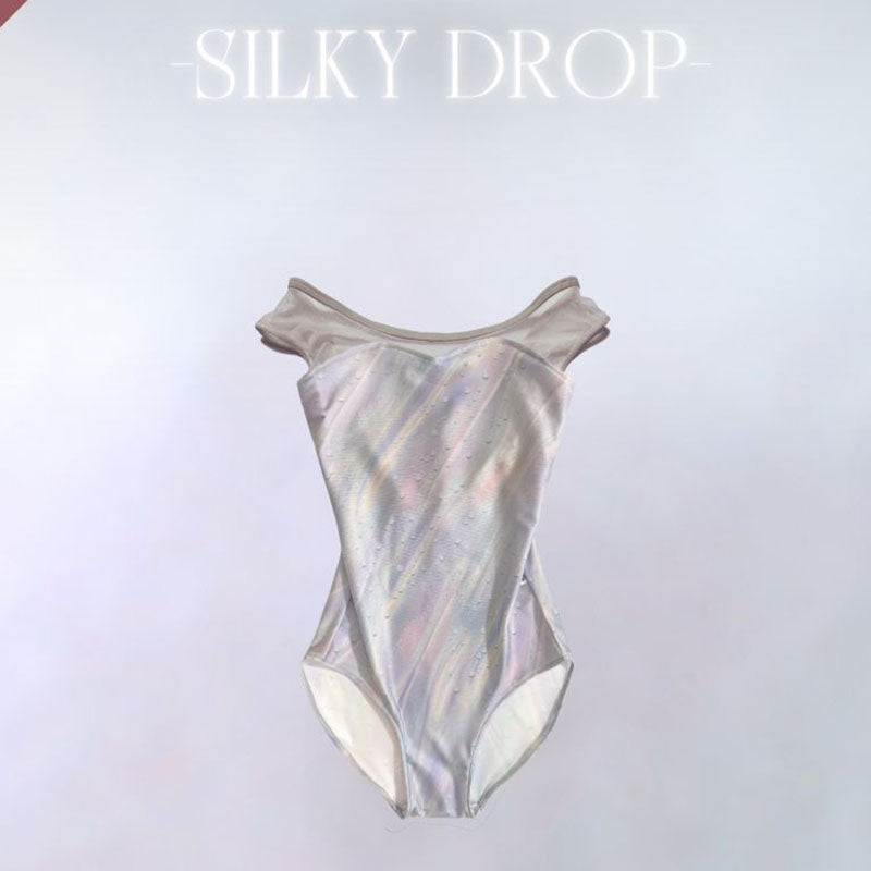 Girls Gray"Lucent drop -Silky drop"Ballet Onesies(187692238HL/Plie/Gray)