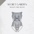 Girls White "Secret garden-Muguet-Bleu Blanc" Ballet Onesies(191892812/Degage/White)