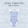 Girls Blue "Etoile Carrousel-Bleu Lumiere" Ballet Onesies(192083695HL/Plie/White)