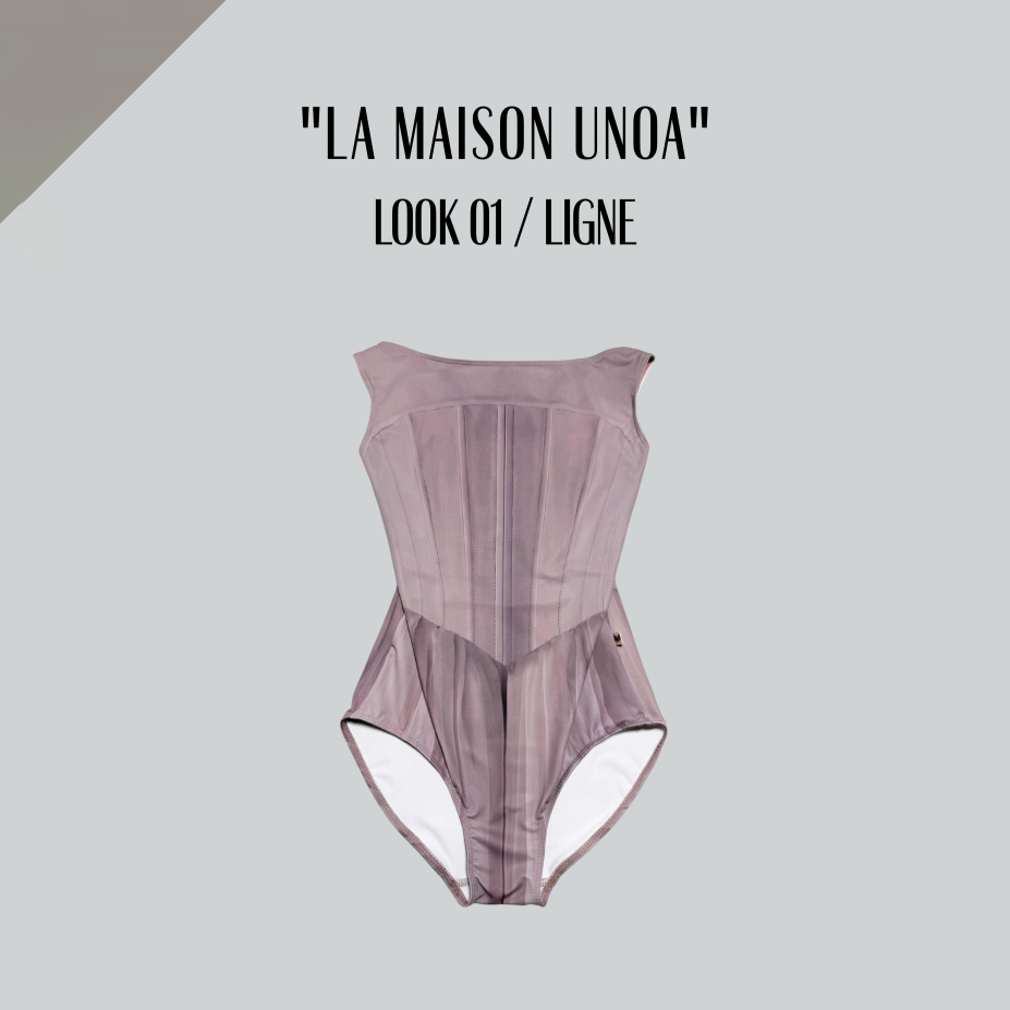 Girls Dusty Pink Ballet Onesies(192664634/Degag/La Maison unoa -Look 01/Ligne)