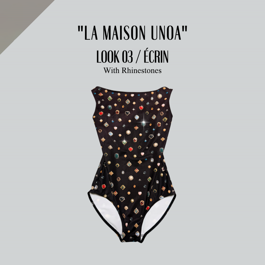 Girls Black Ballet Onesies(192664644/Degage/La Maison unoa-Look 03/Ecrin)