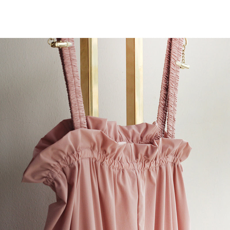 Girls Pink Ballet Warm Up Jumpsuit