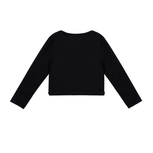 Girls Black Ballet Cardigan