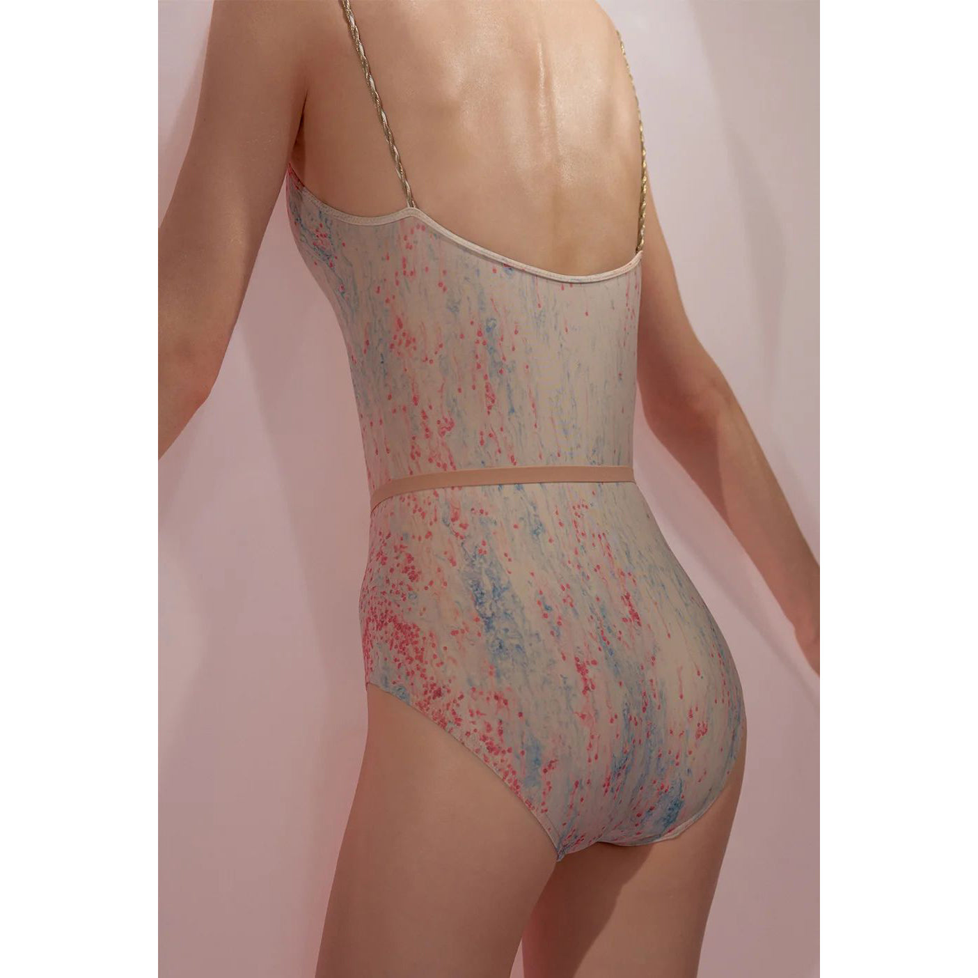 Women Blue&Pink'SPRINKLE MERINGUE'Ballet Onesies(242LE02VL/blue/blush)