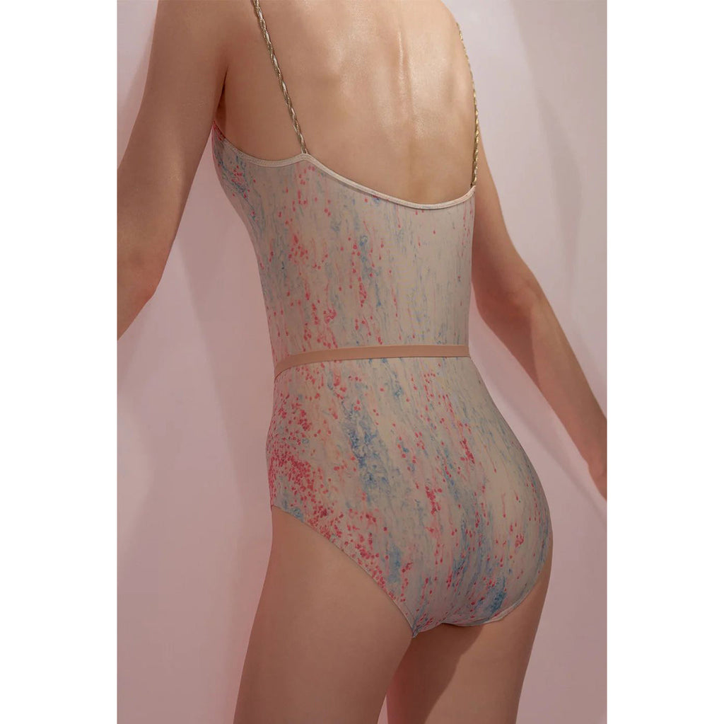 Girls Blue&Pink'JUNIOR SPRINKLE MERINGUE'Ballet Onesies(J242LE02VL/blue/blush)