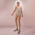 Women Blue&Green'SPRINKLE MERINGUE'Ballet Onesies(242LE02VL/blue/mint)