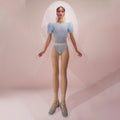 Women Blue'CHANTILLY'Ballet Onesies(242LE81PV/baby blue)