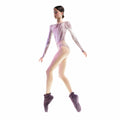 Girls Lilac Boatneck Ballet Onesies