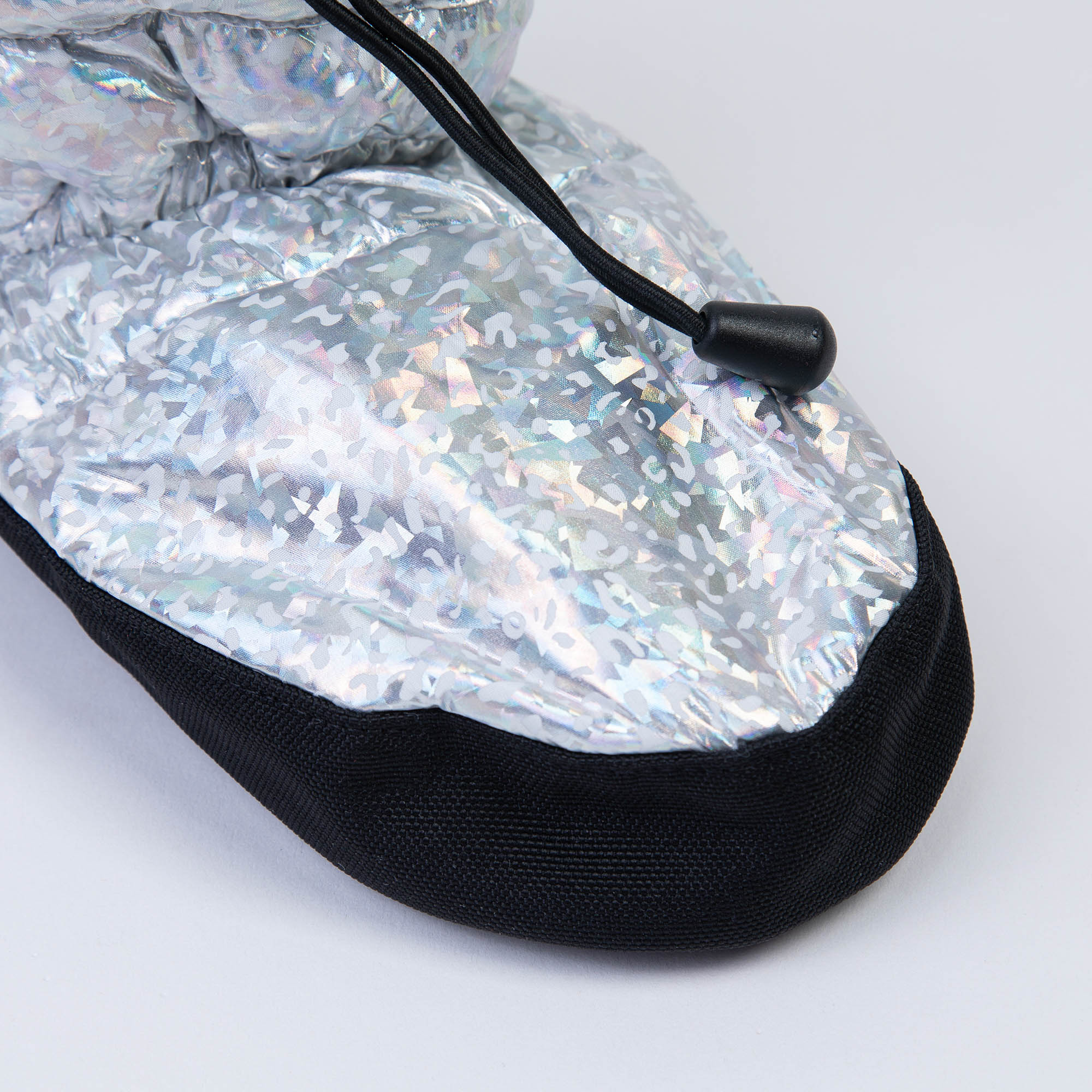 Girls Silver Ballet Warm Shoes