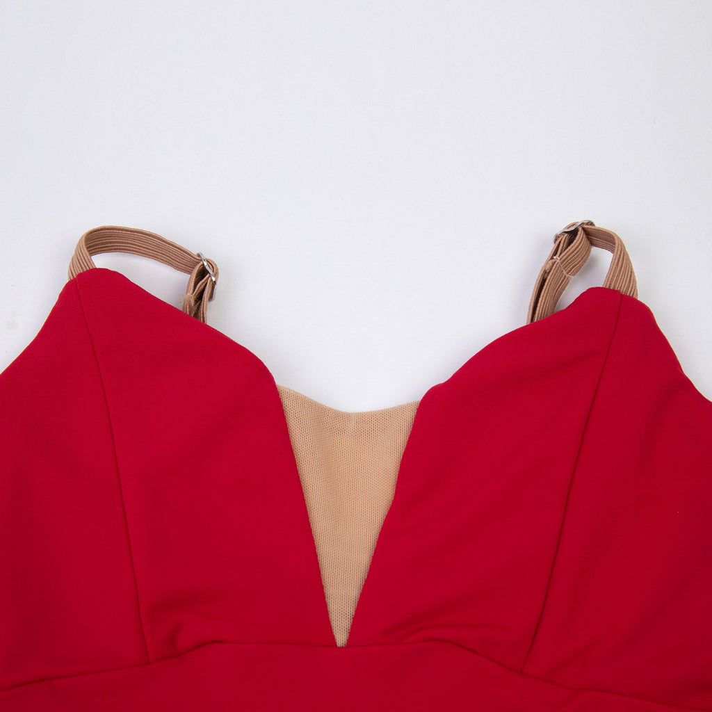 Girls Red Ballet Onesies(DAD1930M/red)