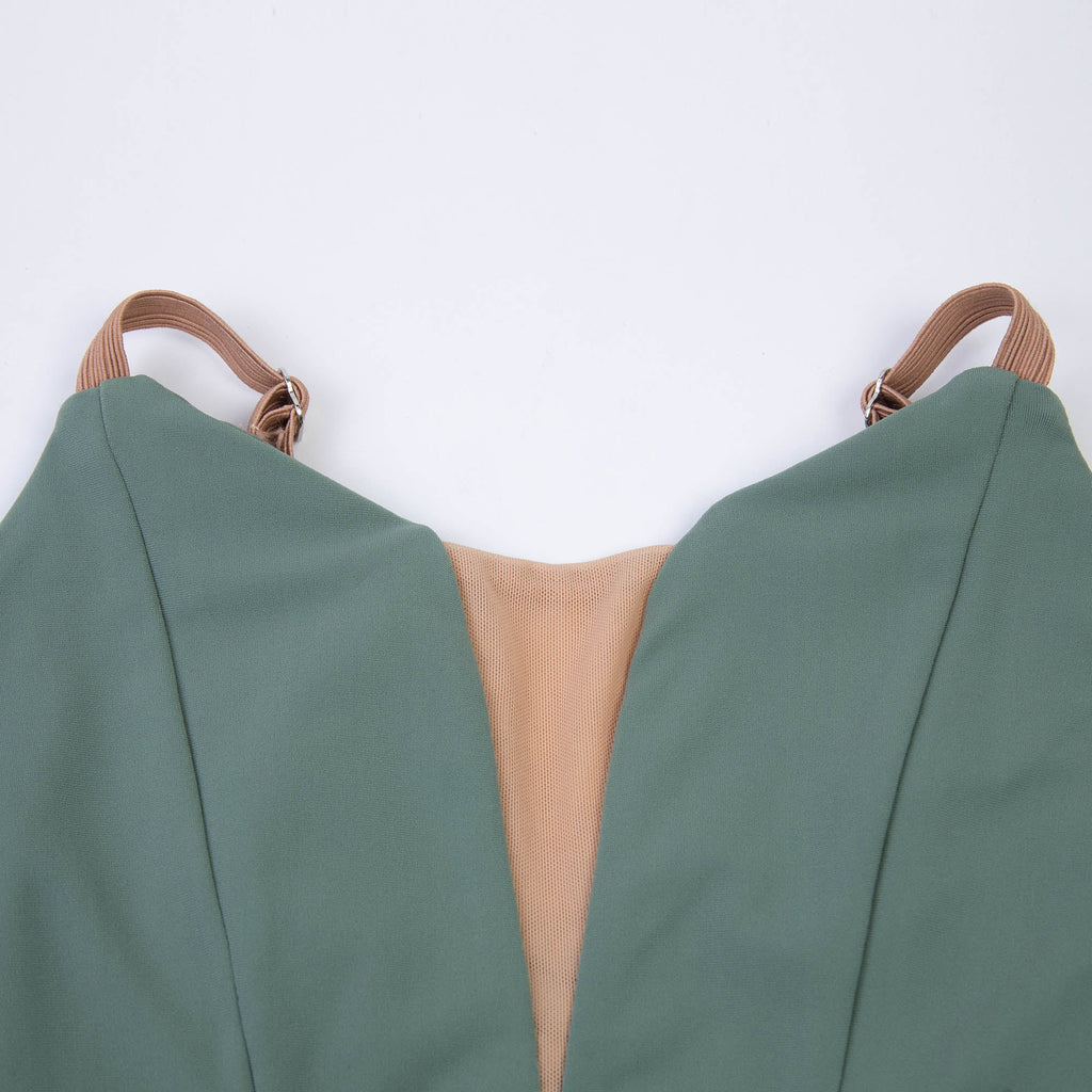 Girls Green Ballet Onesies(DAD1930MP/olive)