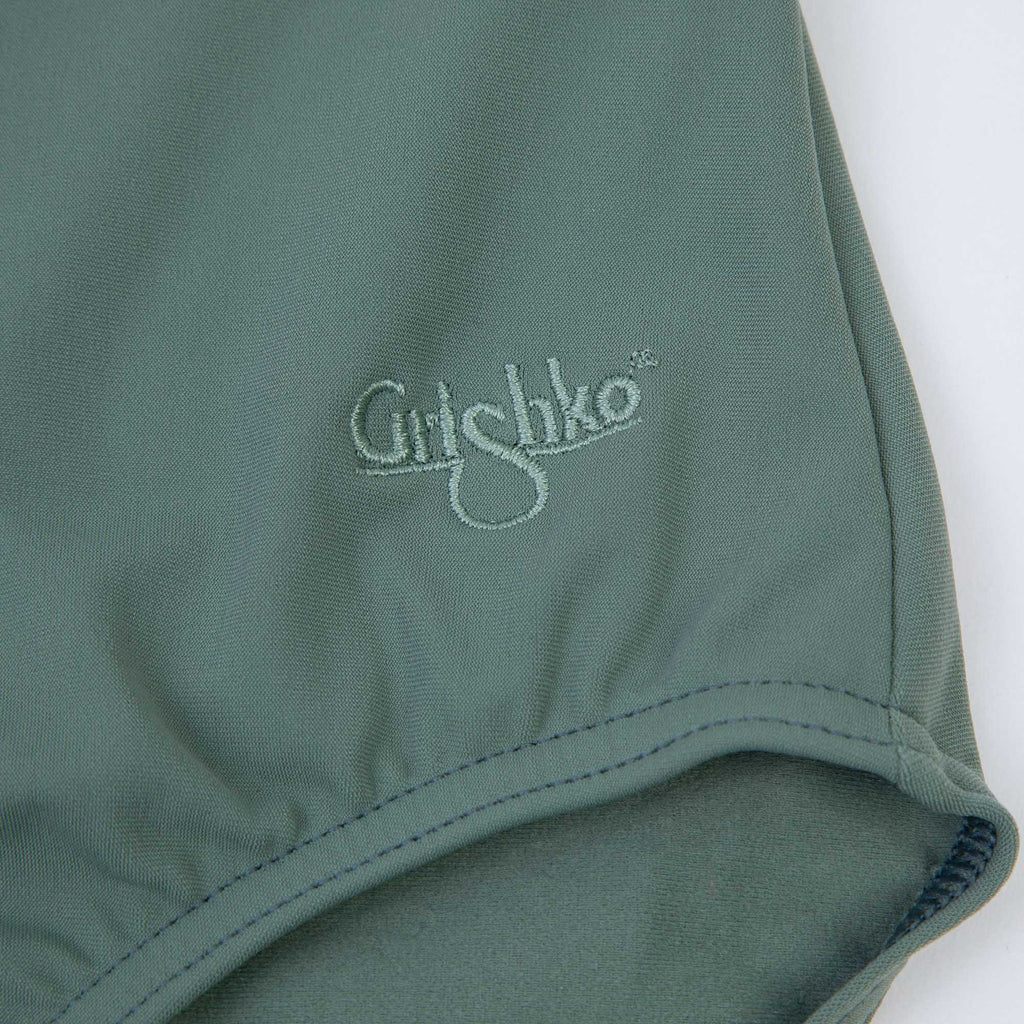 Girls Olive Ballet Onesies