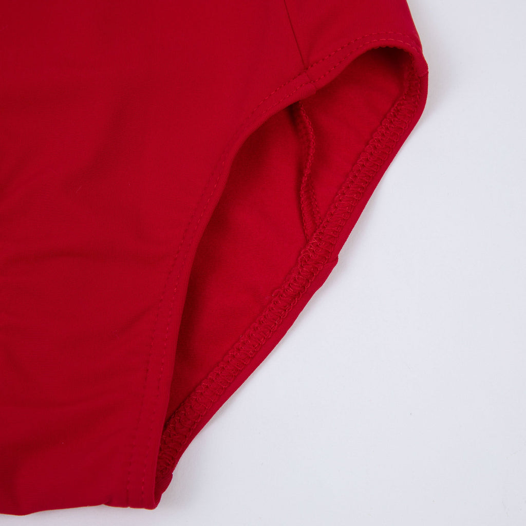 Girls Red Ballet Onesies
