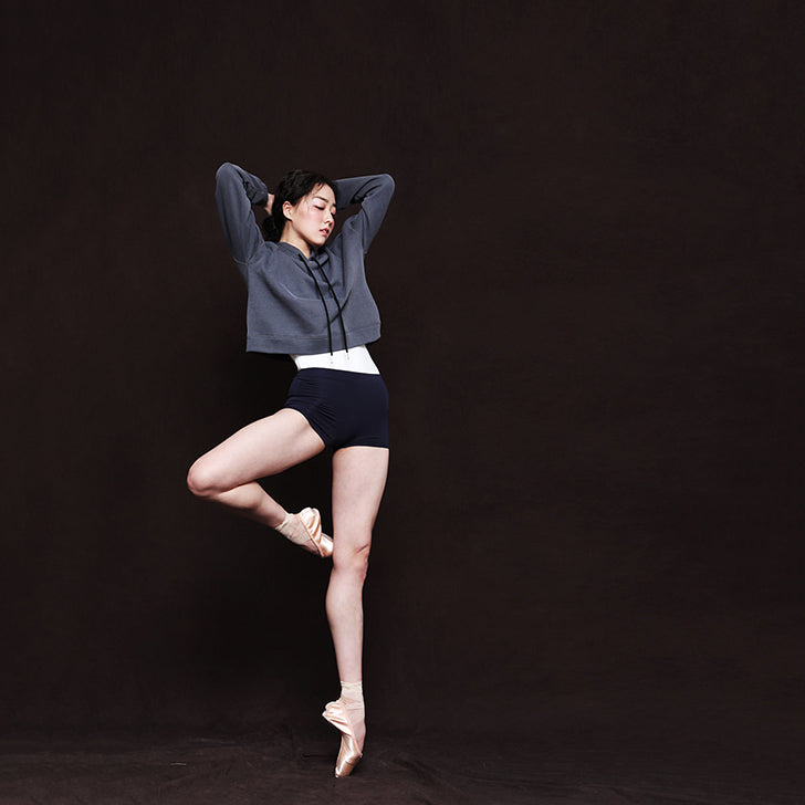 Girls Grey Ballet Warm Up Sweatshirt