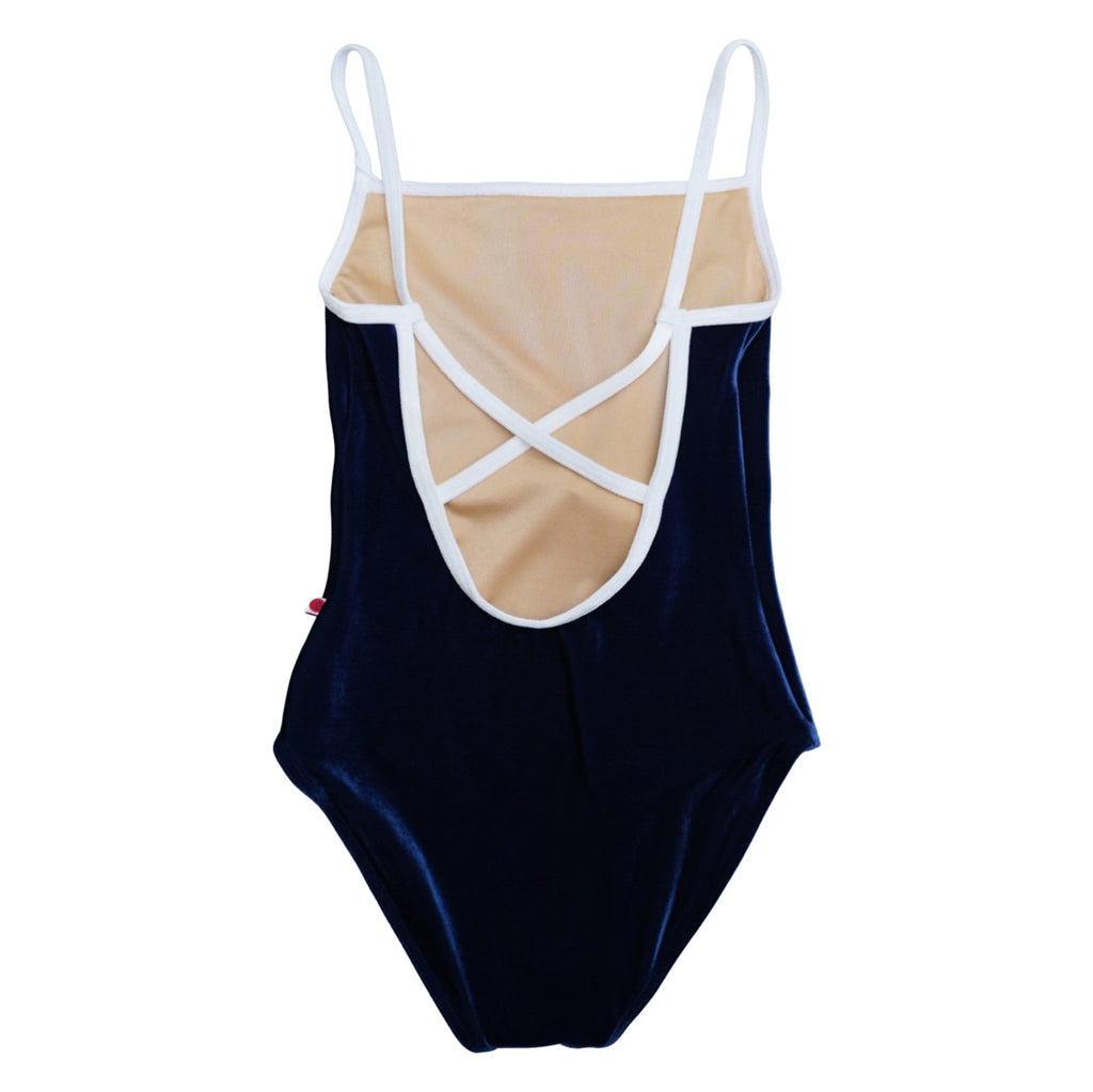 Girls Blue"Daniela/V-Pisces/V-White"Velvet Ballet Onesies