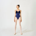 Tulip Velvet Leotard/Royal Navy