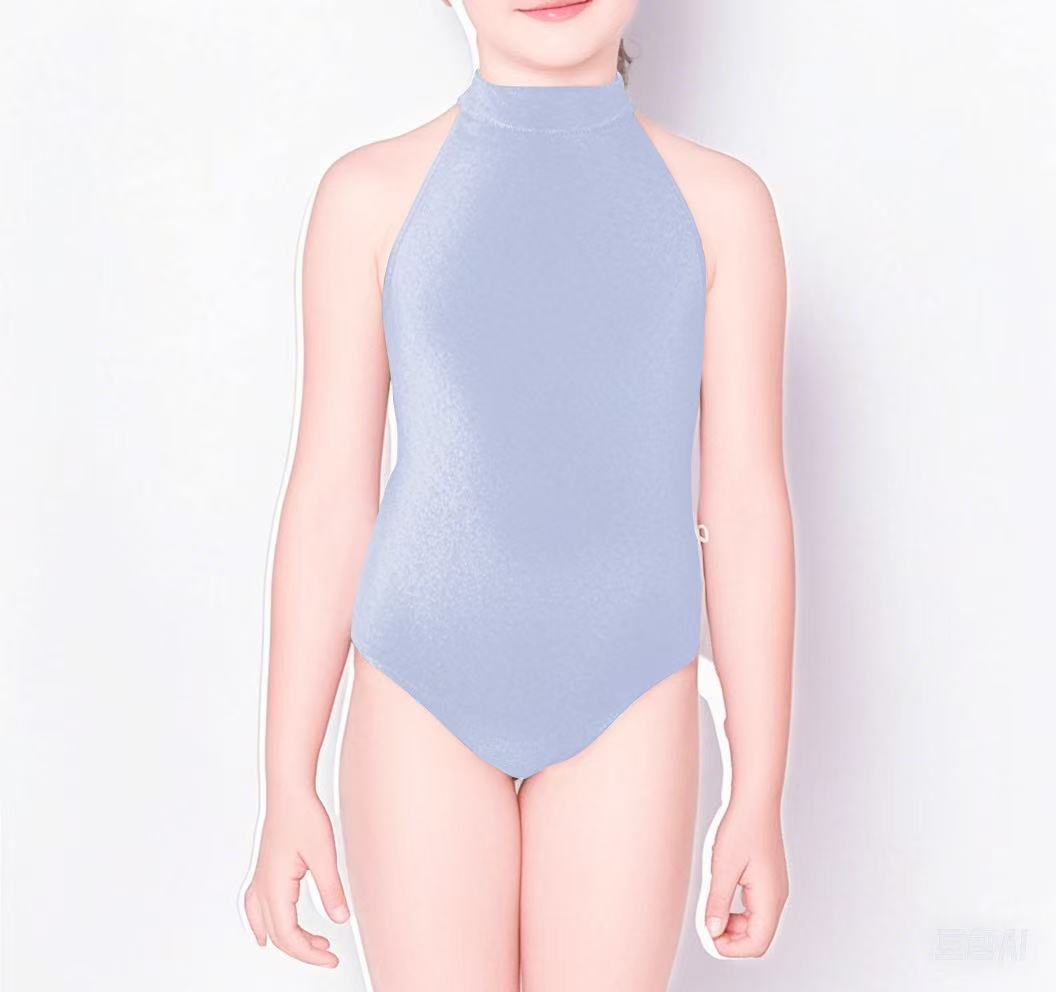 Girls Light Blue "Sarah/V-Serenade/V-Serenade" Ballet Onesies
