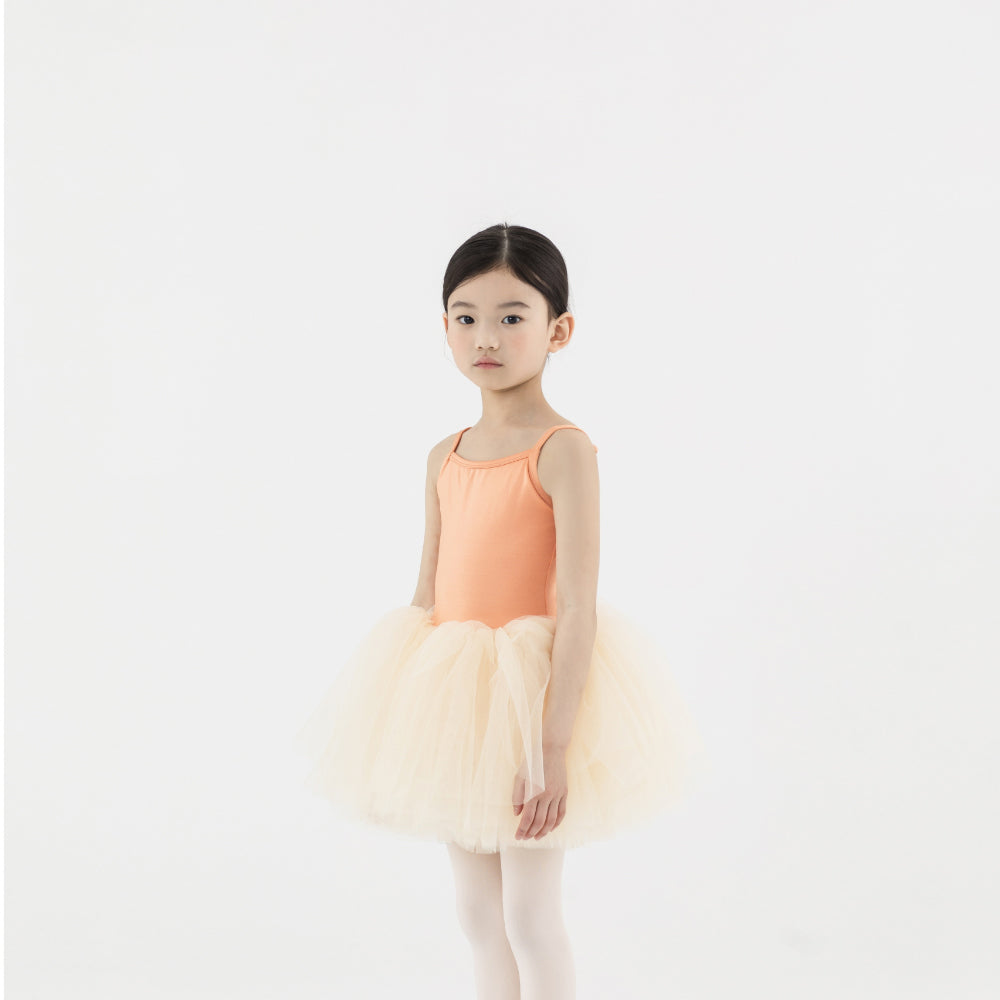 Girls Orange Ballet Onesies