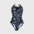 Women Black Printed Ballet Onesies(DA5122LP/Black/Magnolia)