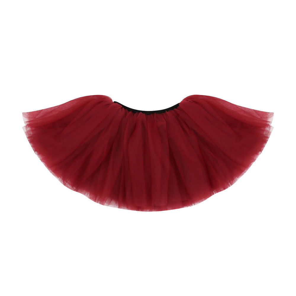 Girls Red Wine Ballet TuTu Skirts