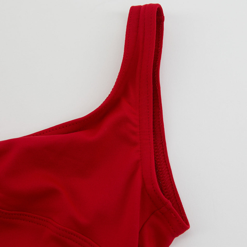 Girls Red Ballet Onesies
