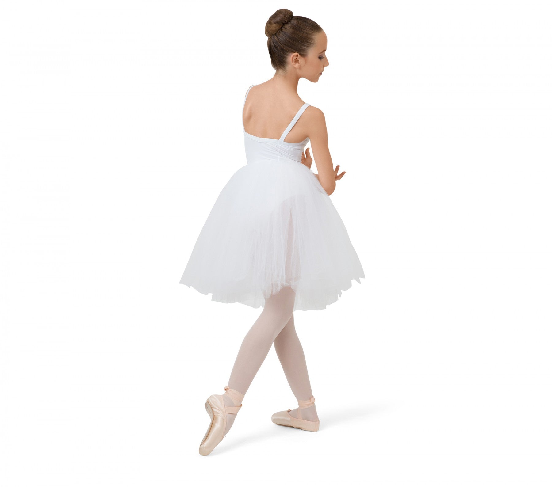 Girl White Rehearsal Tulle Skirt