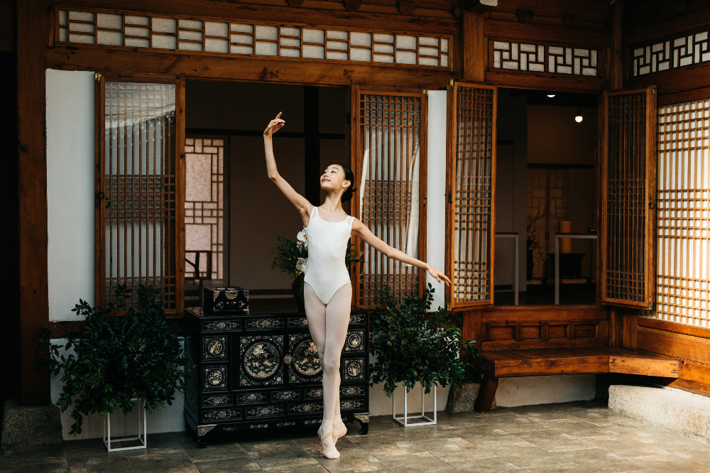 Girls White Ballet Onesies