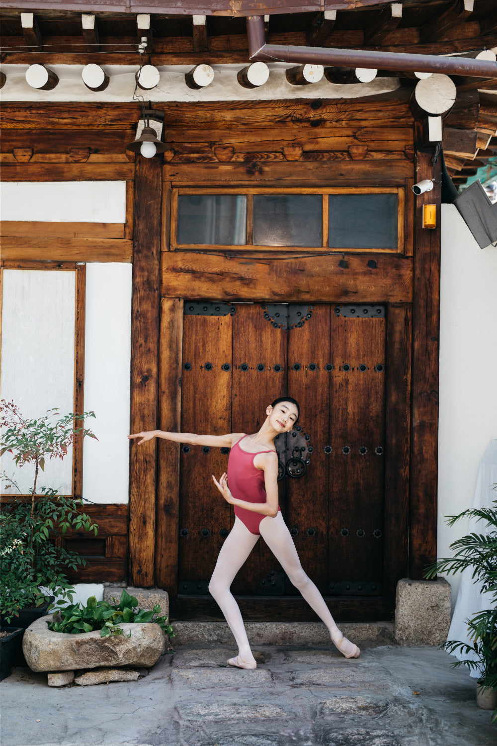 Girls Red Wine Ballet Onesies