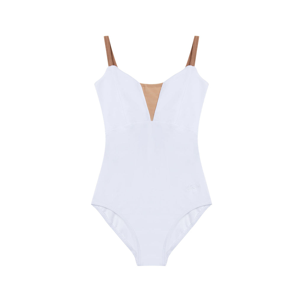 Girls White Ballet Onesies(DAD1930MP/white)