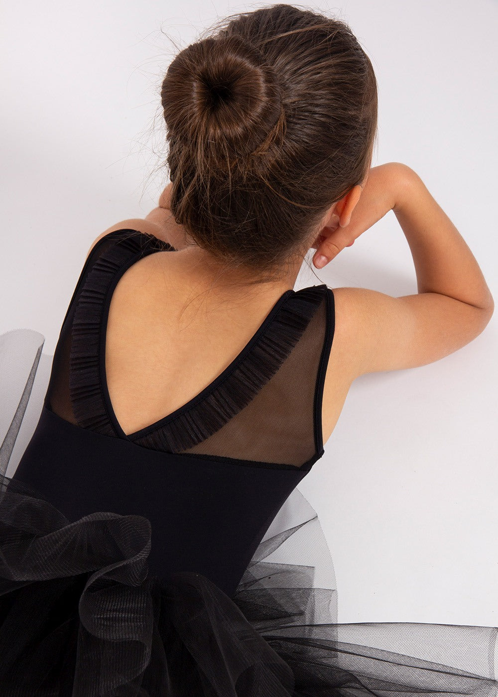Girls Black Ballet Onesies